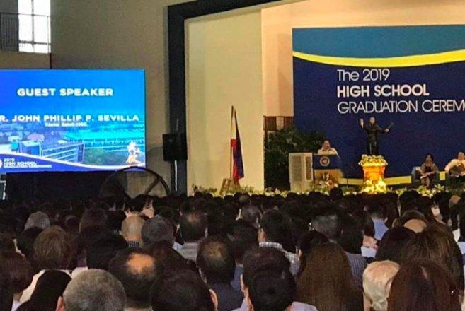 Read more about the article Mr. John Phillip P. Sevilla—Guest Speaker for the Graduation Ceremonies of XS Class of 2019
