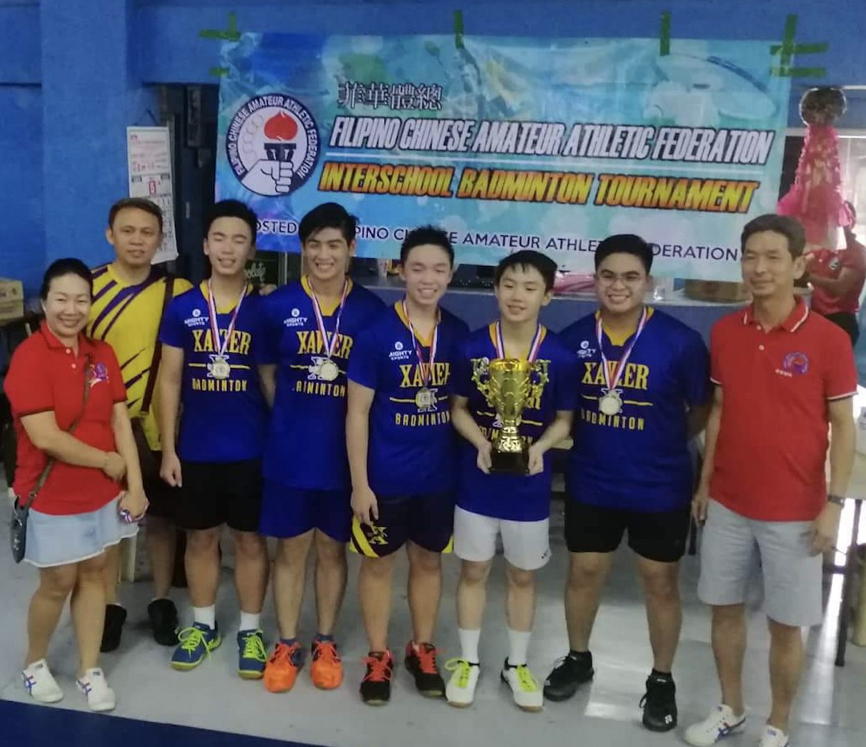 Read more about the article XS Shuttlers Champions in FCAAF Tournament