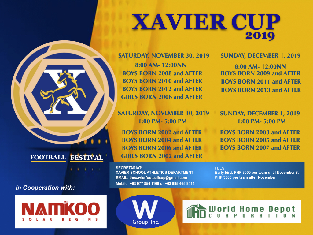 You are currently viewing 2019 Xavier Cup Now Open for Registration