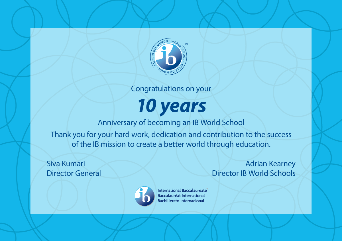 You are currently viewing Xavier School Celebrates 10 Years as an International Baccalaureate World School