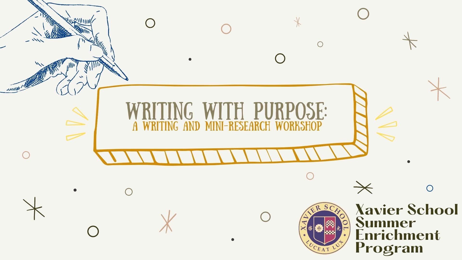 You are currently viewing Writing with Purpose: A Writing and Mini-Research Workshop