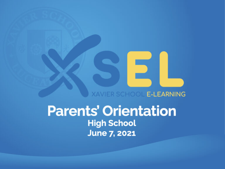 Read more about the article HS Parents’ Orientation for SY 2021–2022