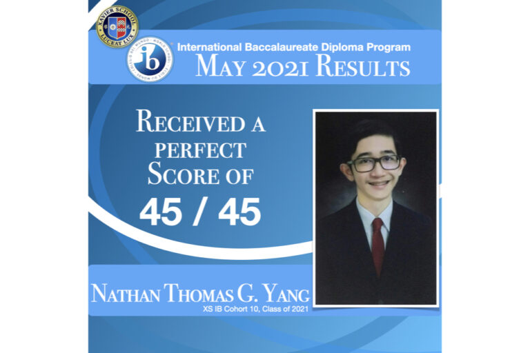 Read more about the article Nathan Thomas Yang (XS ’21) Receives a Perfect IB Score