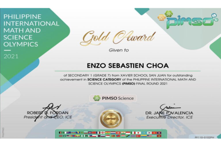 Read more about the article Enzo Sebastian Choa Conquers PIMSO Science Finals