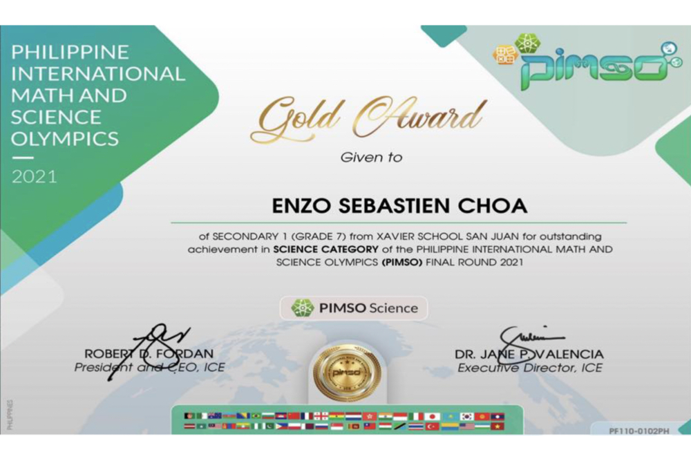 You are currently viewing Enzo Sebastian Choa Conquers PIMSO Science Finals